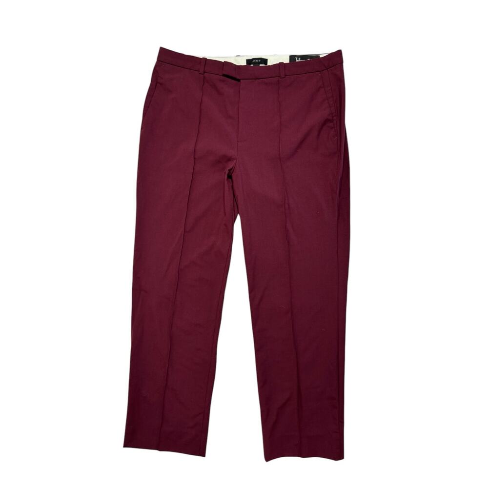 J.CREW Eaton Trouser Tollegno 1900 Italian Stretch Wool in Plum Purple Size 8